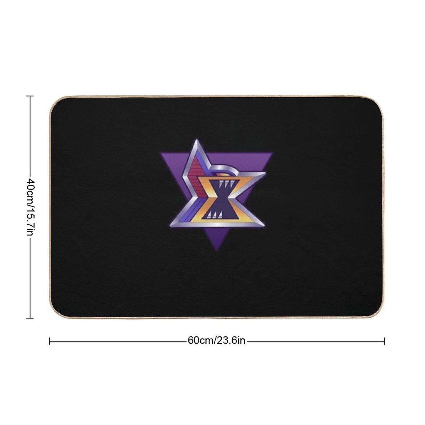 Maverick Logo Reworked  Fade-Resistant Bath Mat