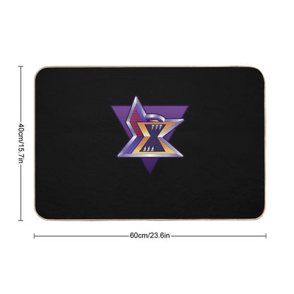 Maverick Logo Reworked  Fade-Resistant Bath Mat