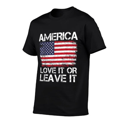 American America Love It Or Leave It USA Comfortable T-Shirt