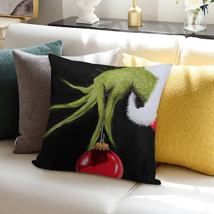Who Stole Christmas Soft Washable Throw Pillow