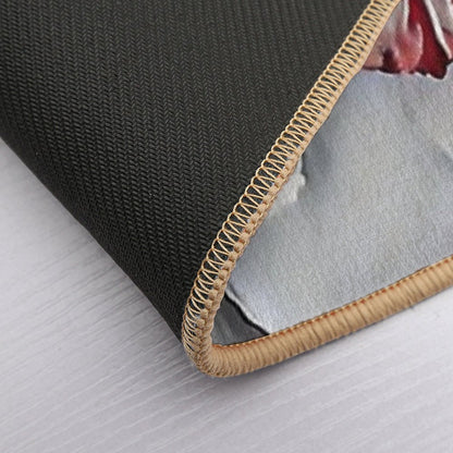 7 Ways This Red-Centered White Daffodil Flower Art Brightens Any Space  Easy Maintenance Bath Mat