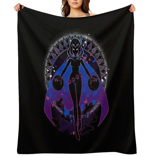 Raven Teen Titans Sustainable Throw Blanket