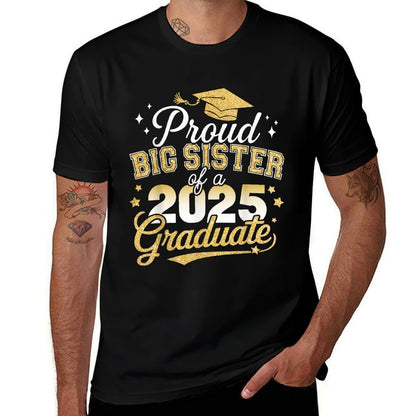 Proud Big Sister Class of 2025 Graduate Senior Graduation  Eco-friendly Material T-Shirt
