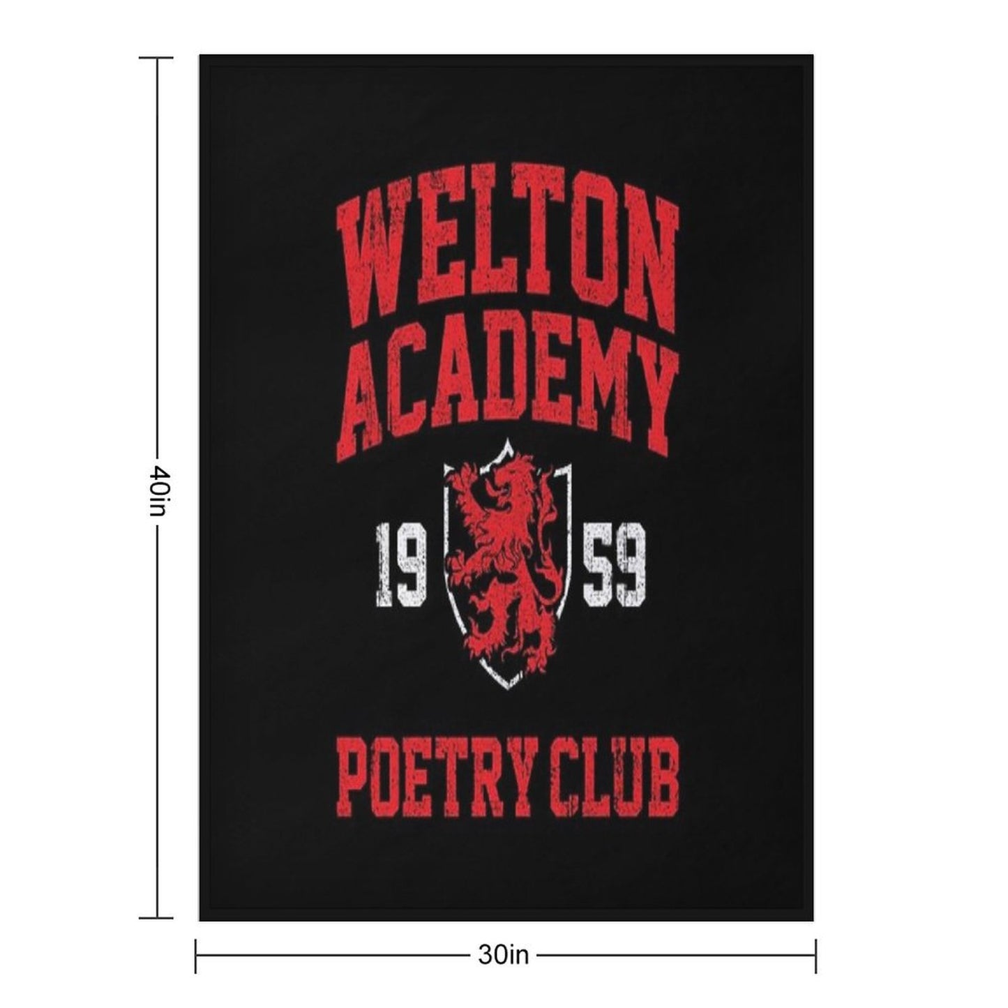 Welton Academy Poetry Club Travel-friendly Throw Blanket
