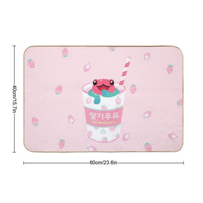 Strawberry Poison Milk 2  Easy Maintenance Bath Mat