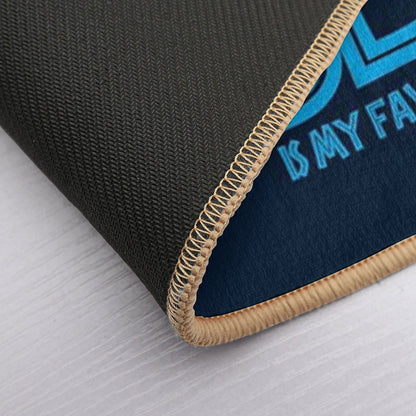 Jurassic World - Blue Is My Favorite Raptor  Long-Lasting Bath Mat