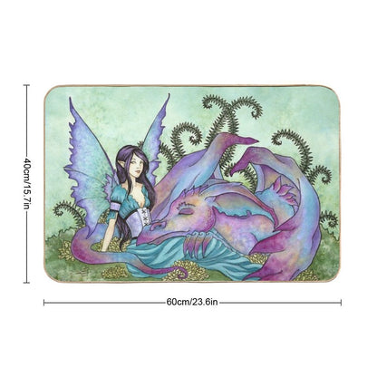 Let Sleeping Dragons Lie  Easy To Clean Bath Mat