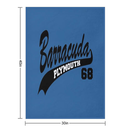 68 Plymouth Barracuda Plush Throw Blanket