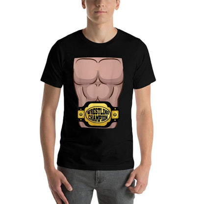 Champion Belt Wrestler Costume Halloween Kids Adult  Graphic-printed T-Shirt
