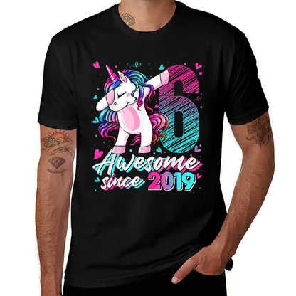 6 Year Old Unicorn Gifts For Girls 6th Birthday Girl Party  Eco-friendly Material T-Shirt