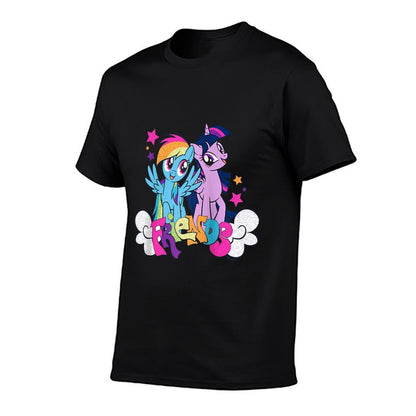 My Little Pony Friendship Is Magic Rainbow Twilight Friends Raglan Baseball  Easy-care T-Shirt