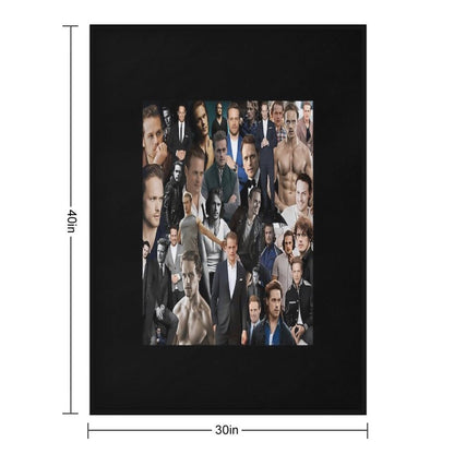Sam Heughan Velvety-soft Throw Blanket