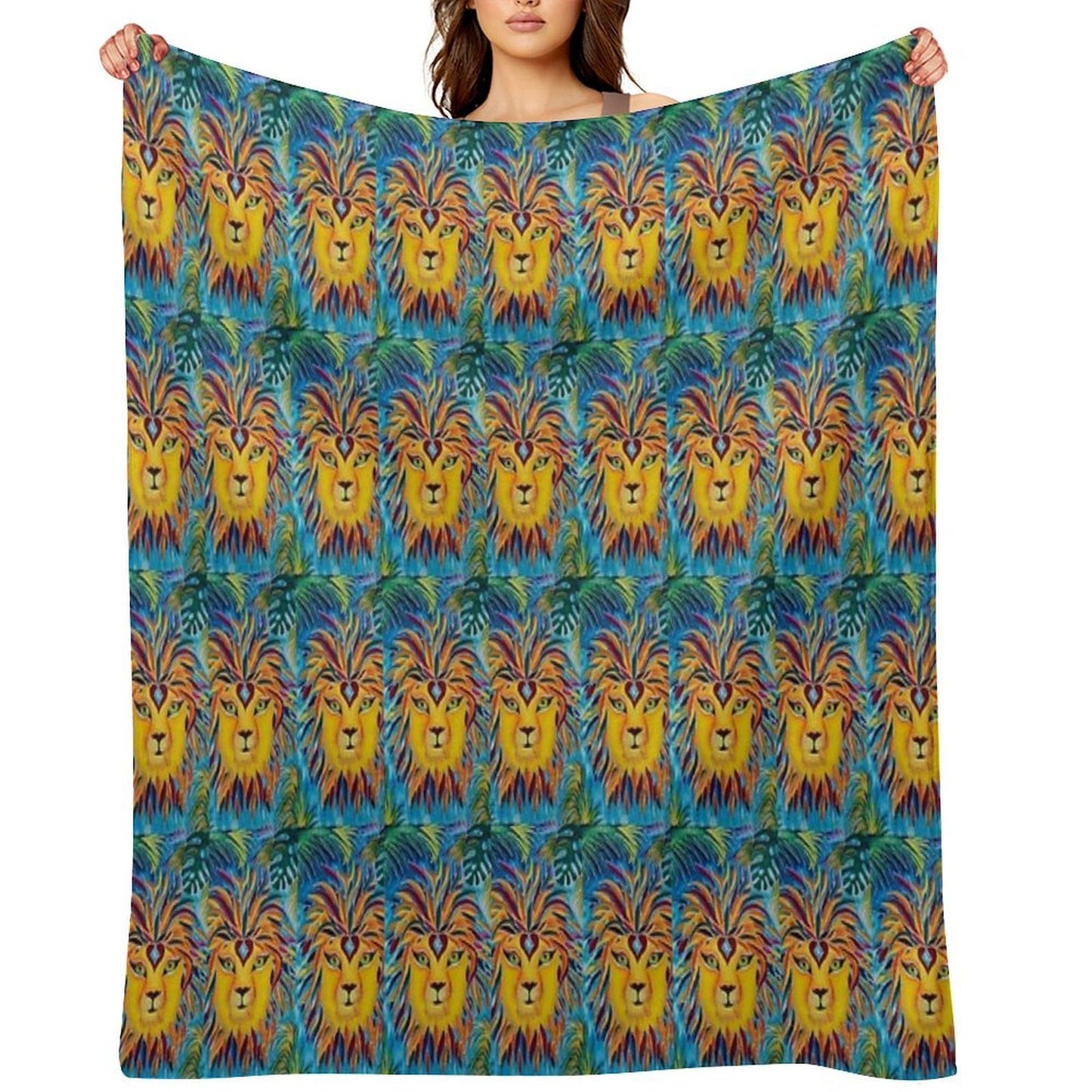 Leo Mirrors Velvety-soft Throw Blanket