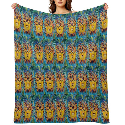 Leo Mirrors Velvety-soft Throw Blanket
