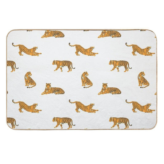 Tiger Pattern  Rapid-Drying Bath Mat