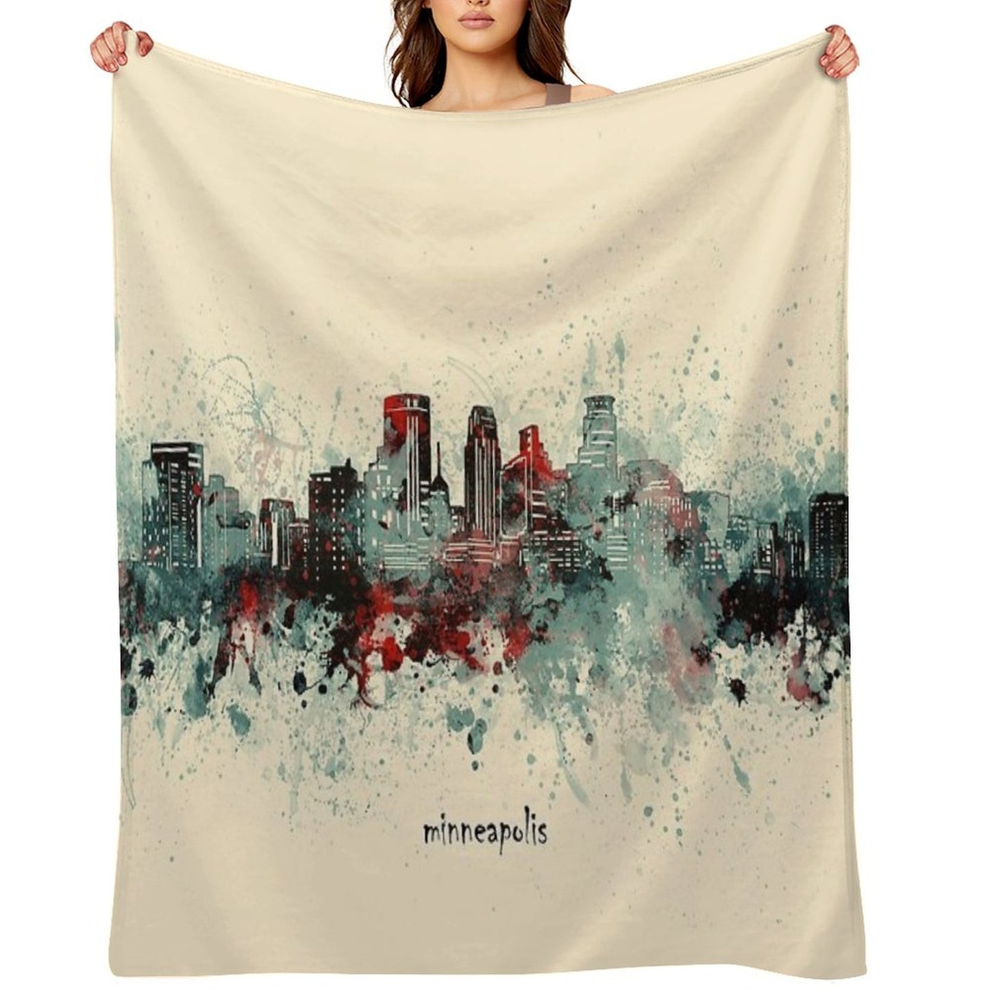 Minneapolis Skyline Comfort Throw Blanket