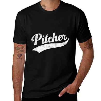 Funny Pitcher Gay Pride  Tagless Design T-Shirt