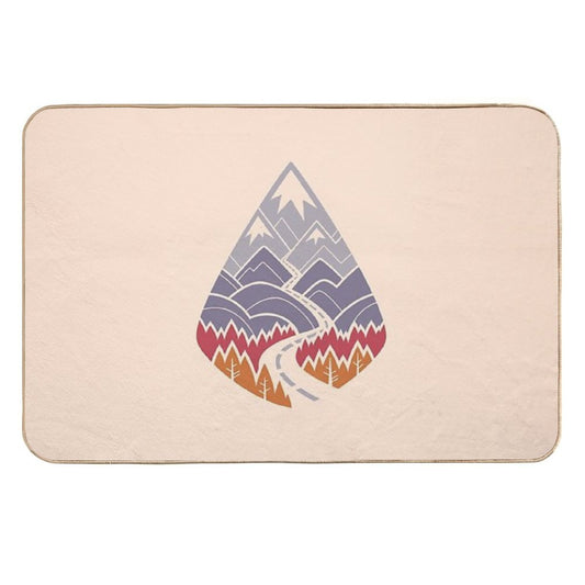 The Road Goes Ever On Autumn  Pet-Safe Bath Mat