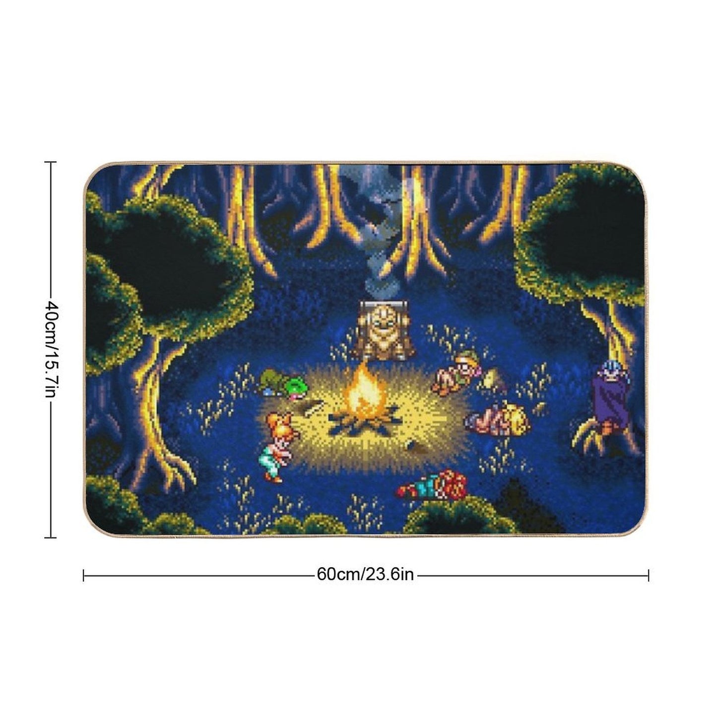 Chrono Trigger Campfire  Odorless Bath Mat