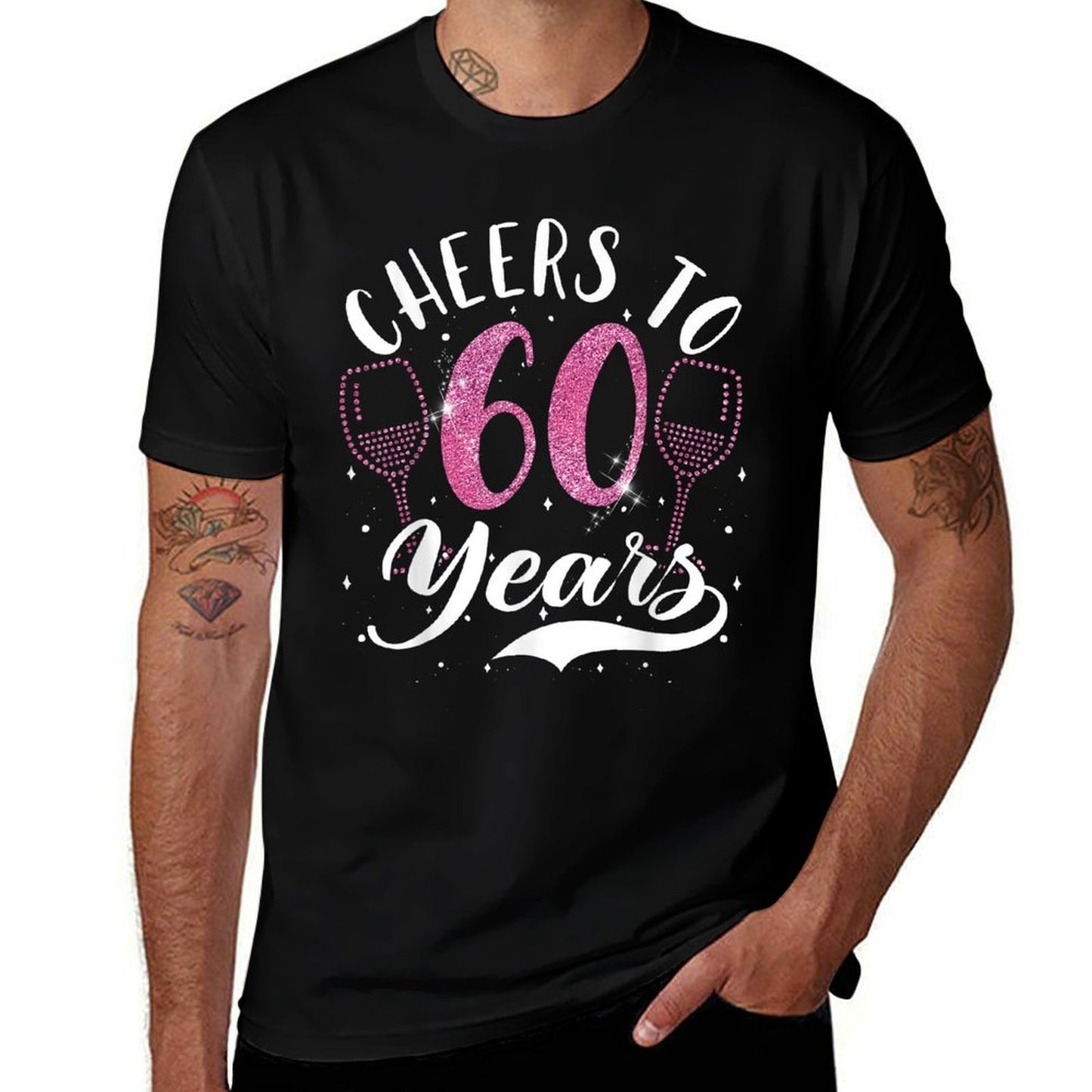 Cheers To 60 Years 60th Birthday  Stretchy T-Shirt