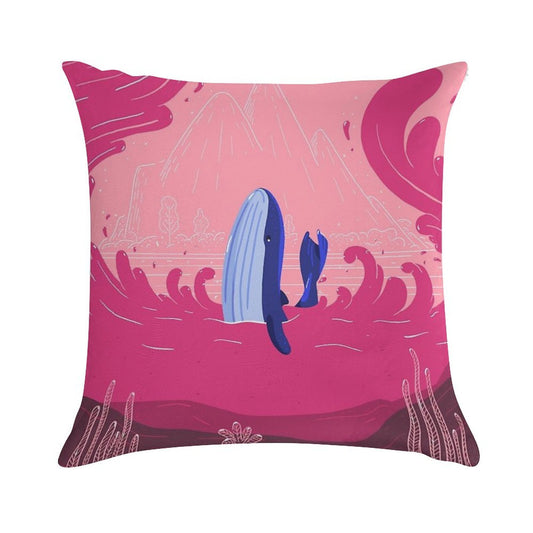 Whale Soft Durable Construction Throw Pillow