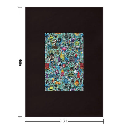 Cartoon Quick-dry Throw Blanket