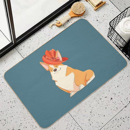 Queen Corgi  Repositionable Bath Mat