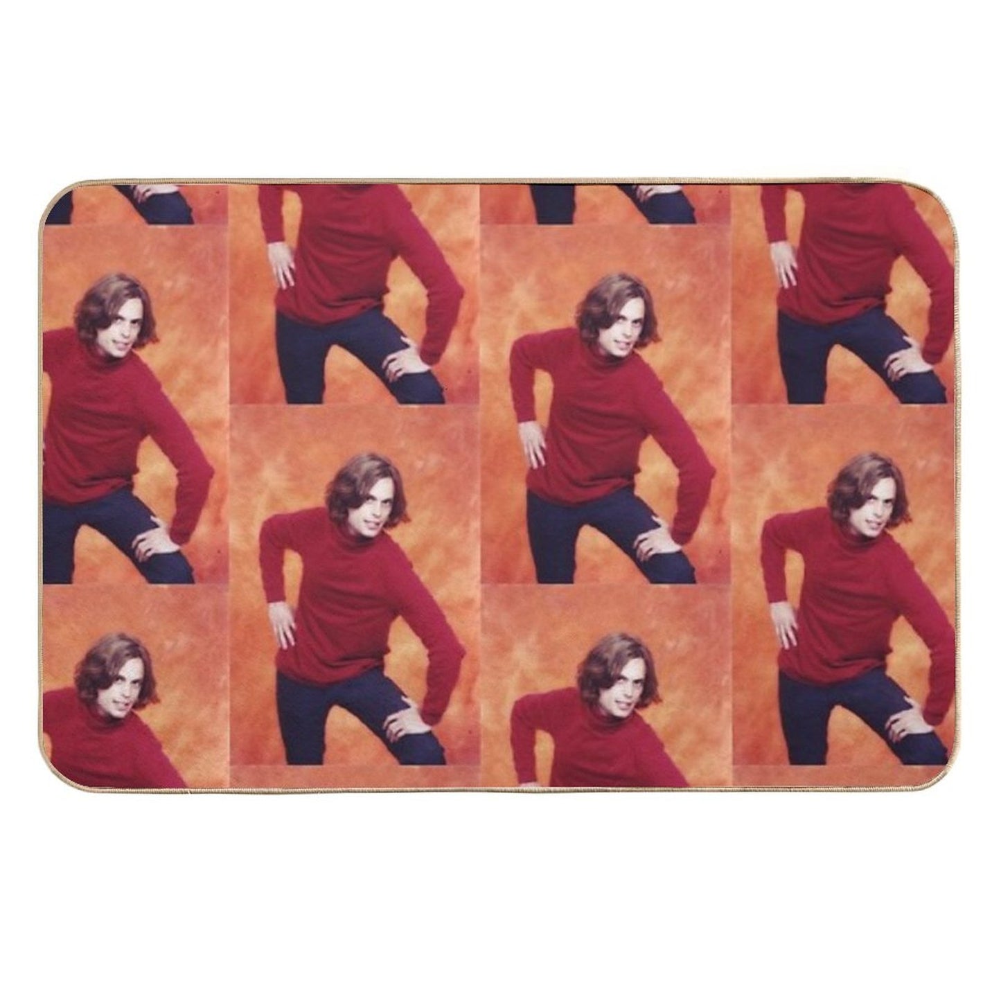 Matthew Gray Gubler  Repositionable Bath Mat