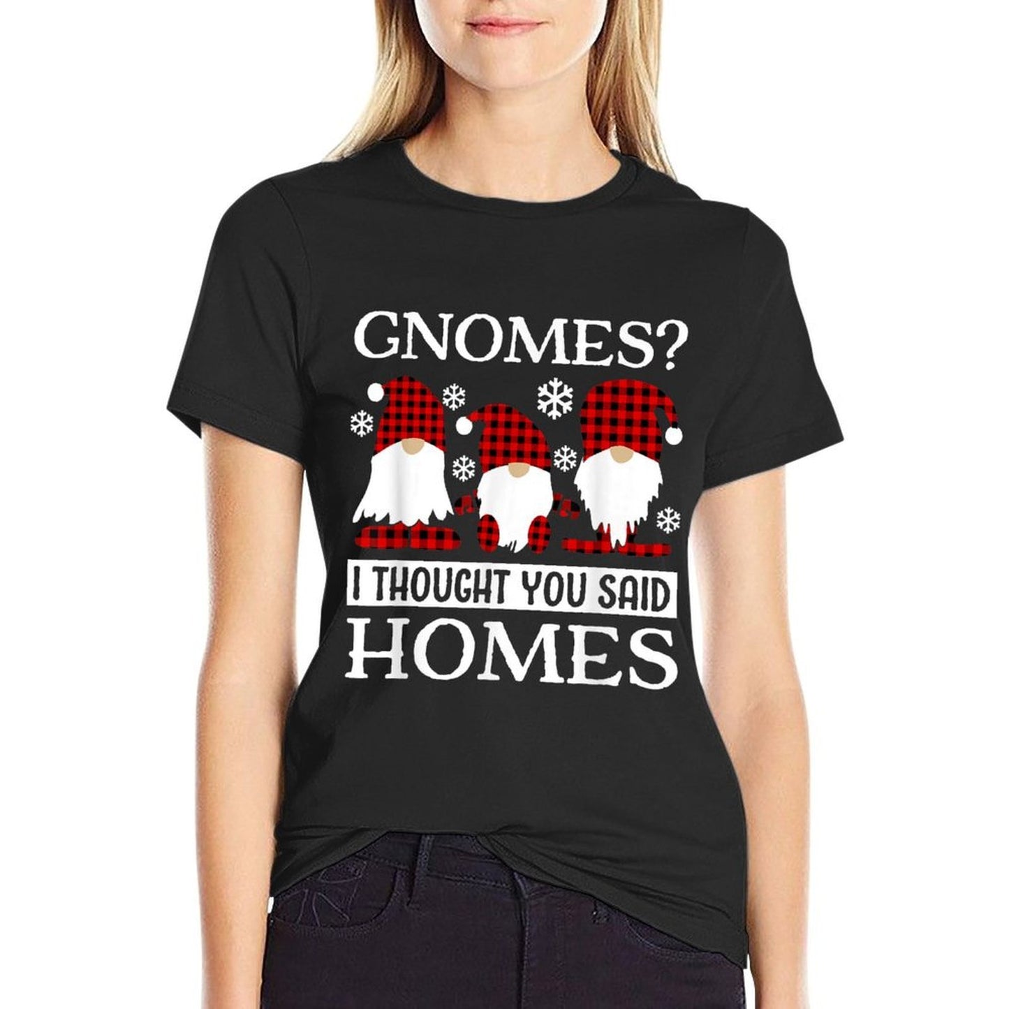 Realtor Christmas Gnomes Funny Real Estate Agent  Moisture-wicking T-Shirt