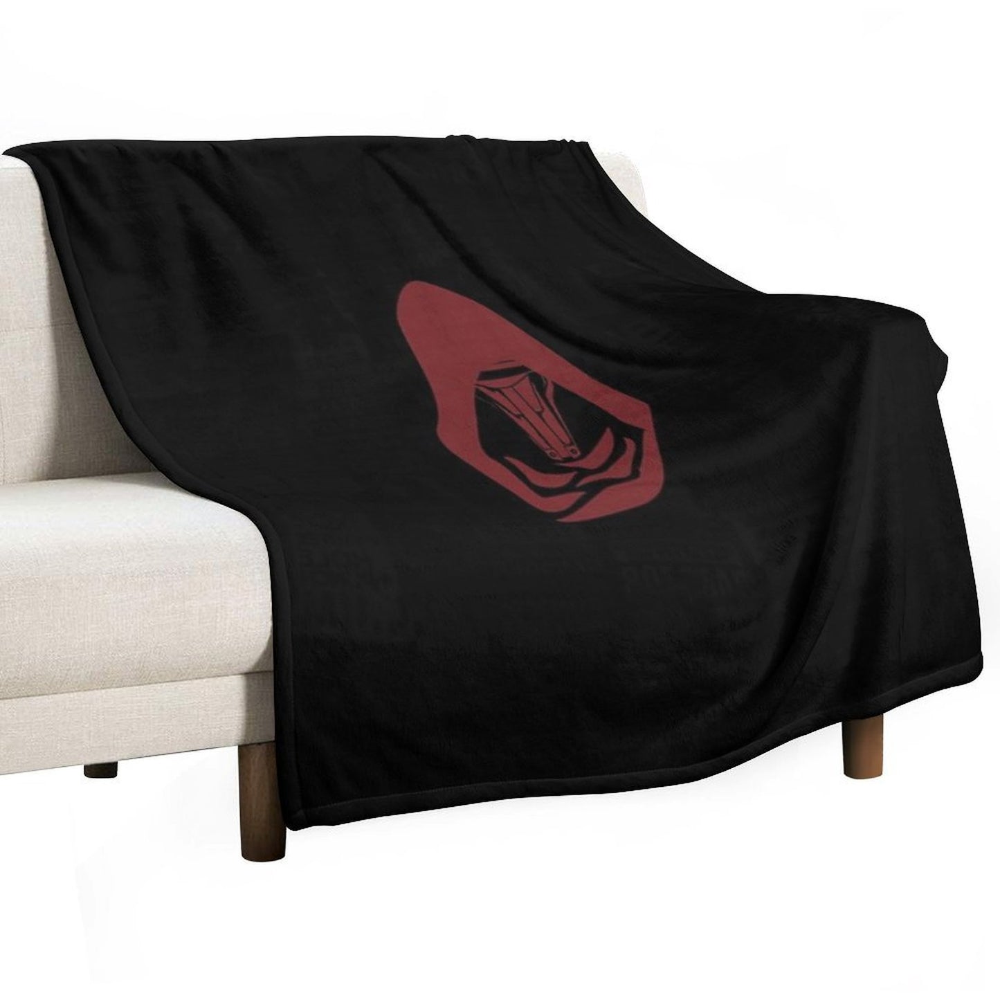 Minimalist Darth Revan Mask in Red – Star Wars KOTOR Inspired Design Comfort Throw Blanket