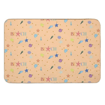 A Day on The Beach  Easy Maintenance Bath Mat