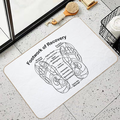 Footwork of Recovery  Absorbent Bath Mat