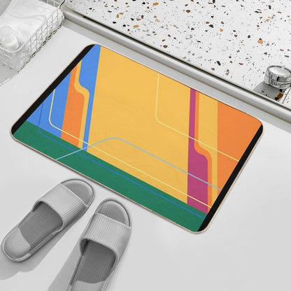 Carousel of Progress Wall  Easy To Clean Bath Mat