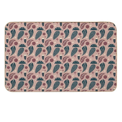 Muted Summer  Soft Summer Pattern, Skin-tone Matching, Personal Color Analysis, PCA, Mid-century Modern  Slip-Resistant Bath Mat