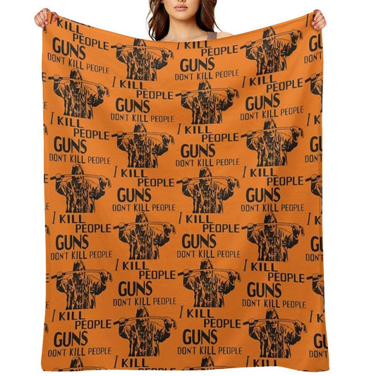 Guns Don't Kill People, I Kill People  Mr. Larson Happy Gilmore Quick-dry Throw Blanket