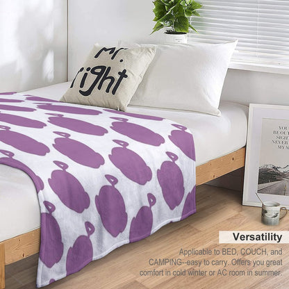 Tinky Winky Silhouette Machine-washable Throw Blanket