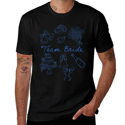 Team Bride Bridesmaid Bow Bridal Party Wedding Bachelorette  Trendy Pattern T-Shirt