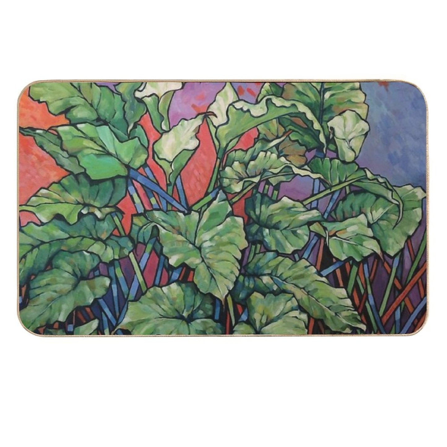 Wild Callas. Oil on Composition Board  Multi-Purpose Bath Mat