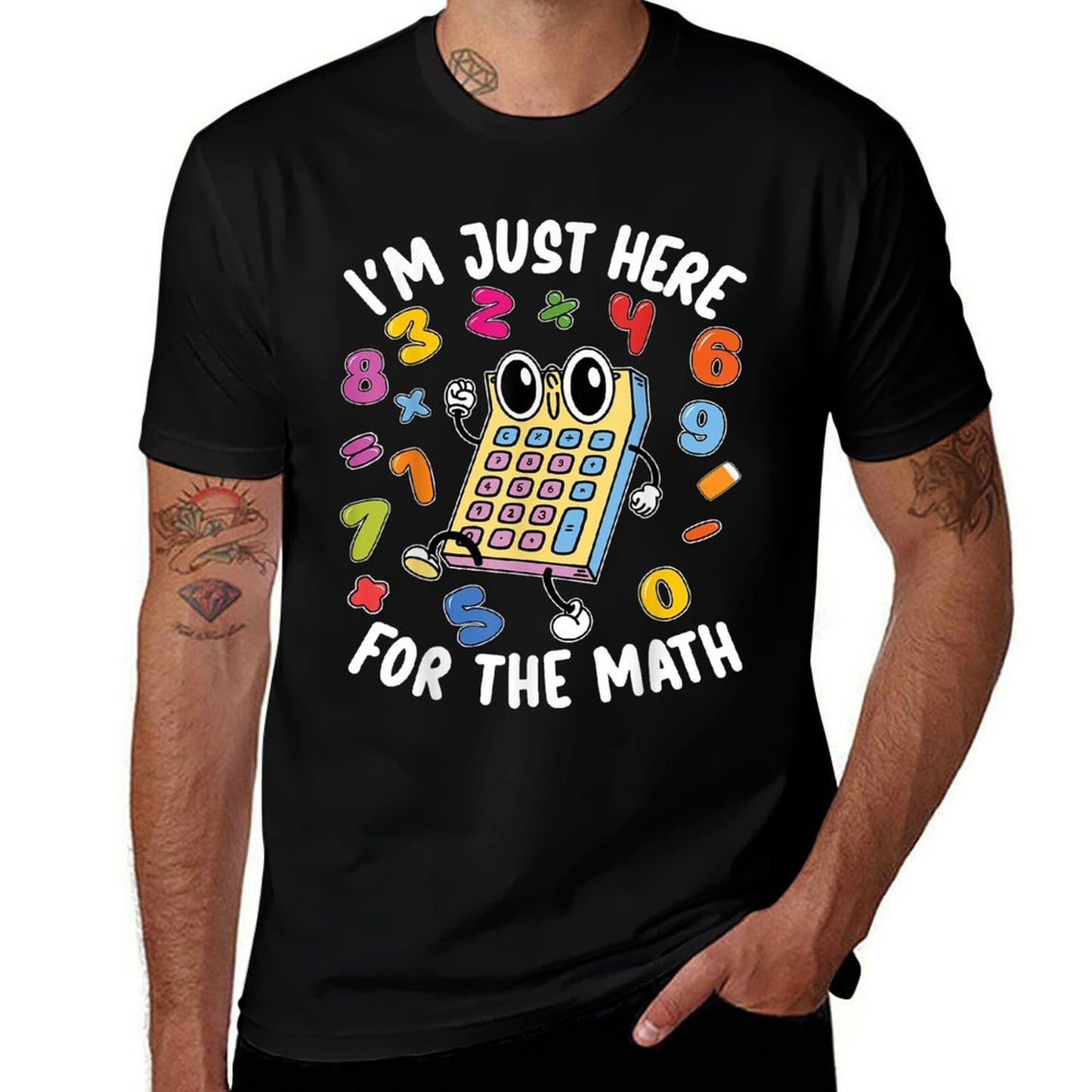 Number Day Maths Day Number Day Calculator Kids Costume  Slim-fit Cut T-Shirt