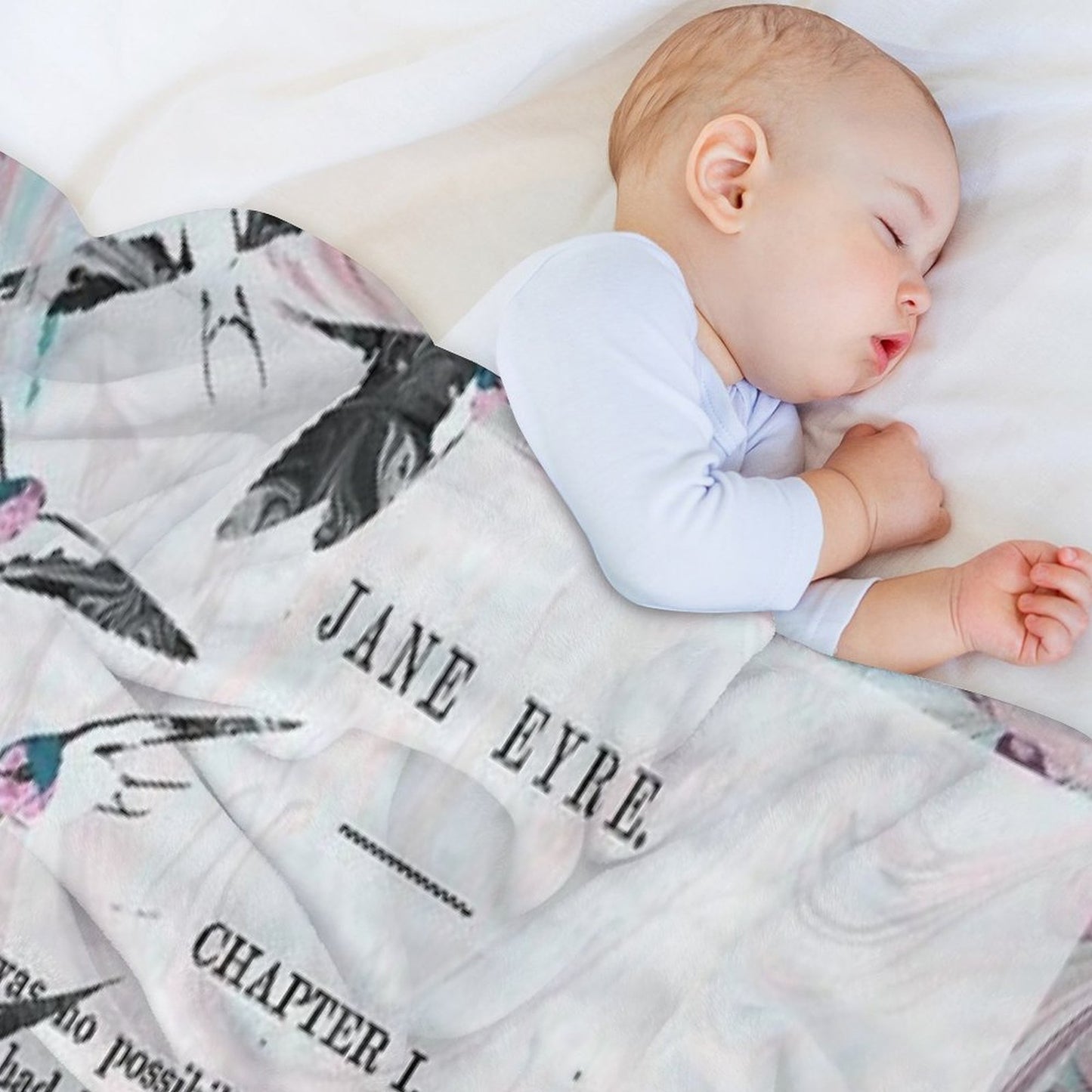 Jane Eyre Collage Gift-ready Throw Blanket