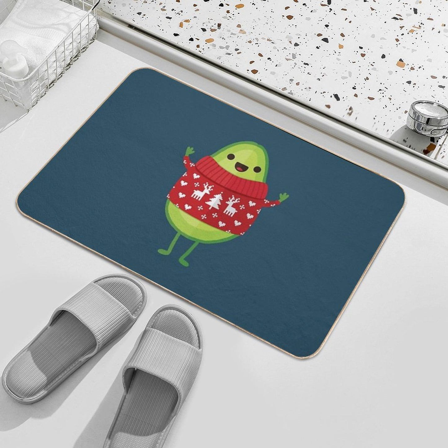Avo Merry Christmas!  Anti-Trip Bath Mat
