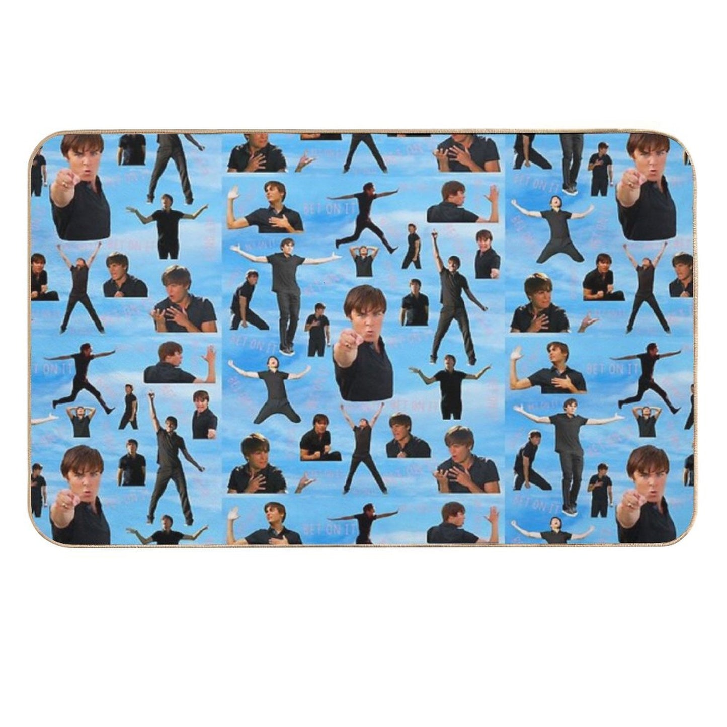 Zac Efron Troy Bolton Bet On It  High School Musical  High-Traffic Bath Mat