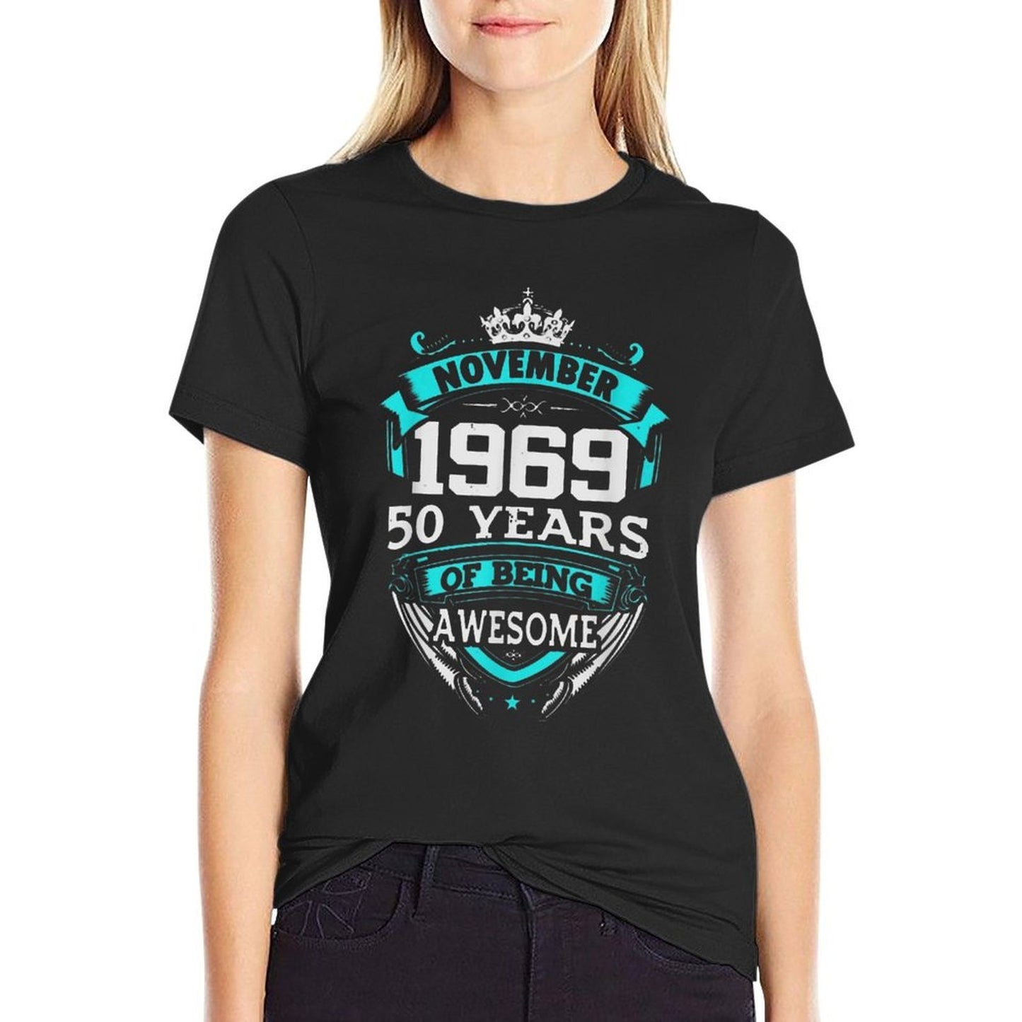 November 1969 50 Years of Being Awesome 50th Birthday Party  Odor-resistant T-Shirt