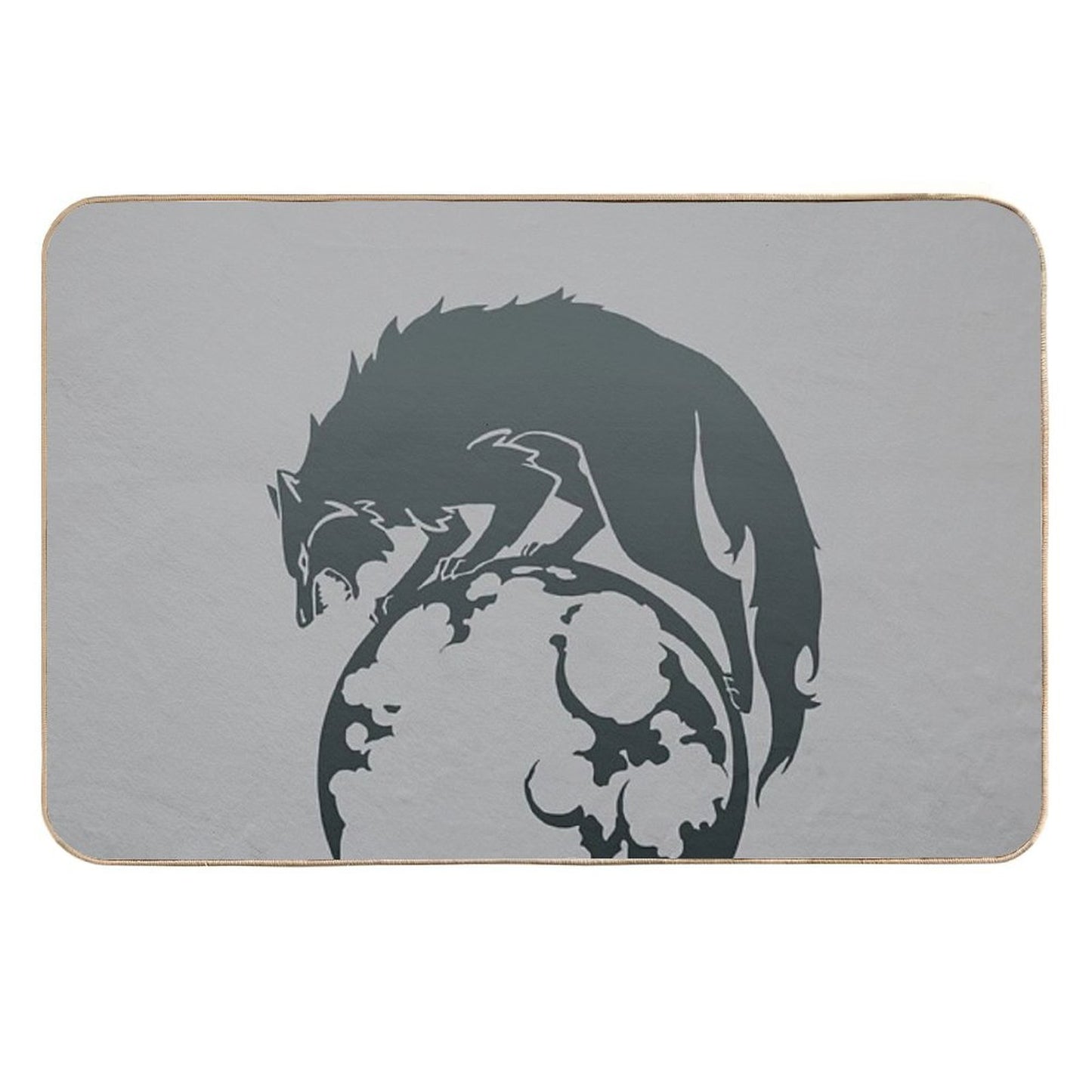 Fire Emblem™ Three Houses - Ashen Wolves Emblem [Colored]  Long-Lasting Bath Mat