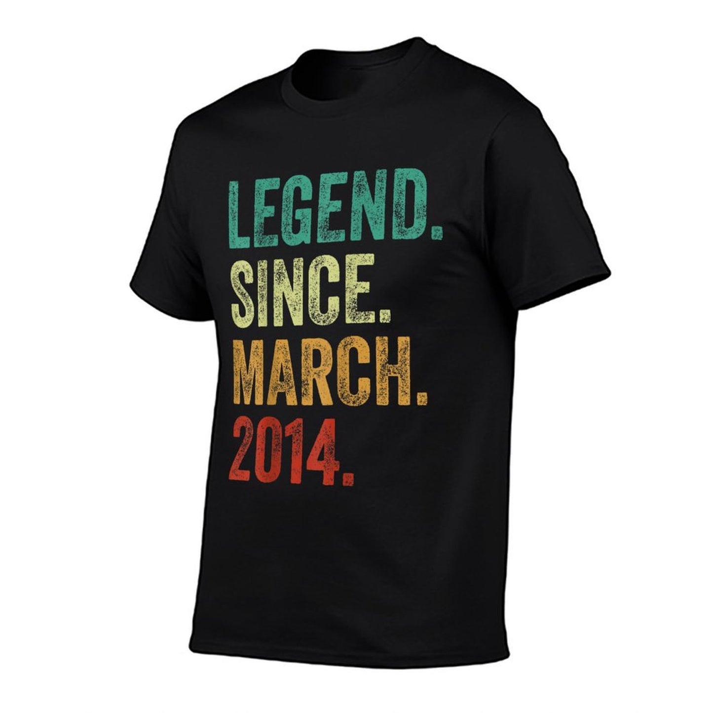 11 Years Old Legend Since March 2014 11th Birthday  Cotton T-Shirt