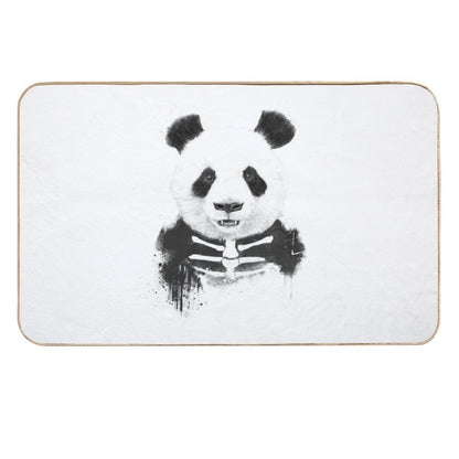 Zombie Panda  Fade-Resistant Bath Mat