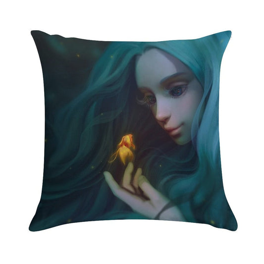 Little Mermaid Soft Easy Maintenance Throw Pillow