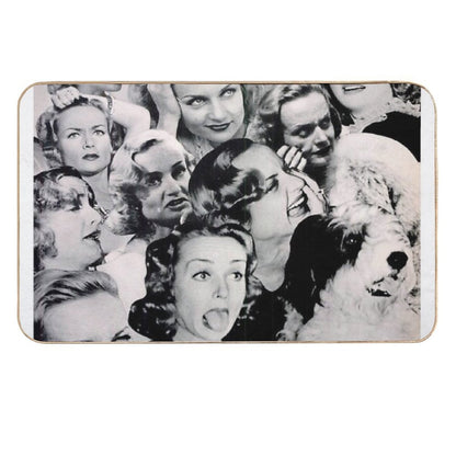 Carole Collage  Easy Maintenance Bath Mat