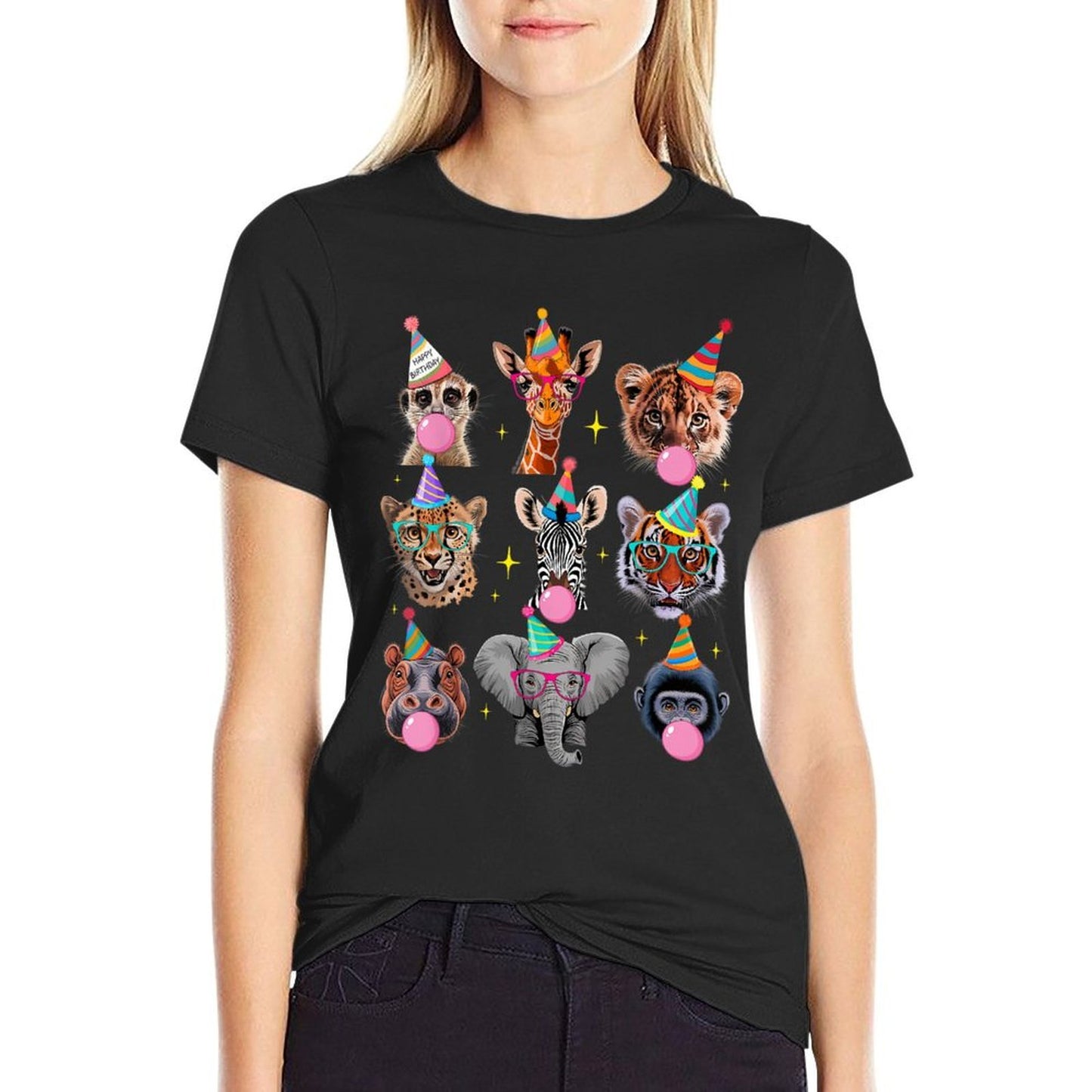Zoo Animals Wildlife Safari Jungle Birthday Party Kids Cute  Affordable Price T-Shirt