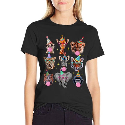 Zoo Animals Wildlife Safari Jungle Birthday Party Kids Cute  Affordable Price T-Shirt
